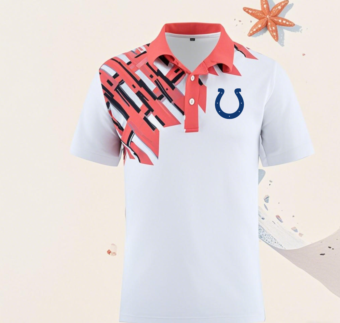 Indianapolis Colts white Men 2025 NFL polo T shirt->nfl t-shirts->Sports Accessory
